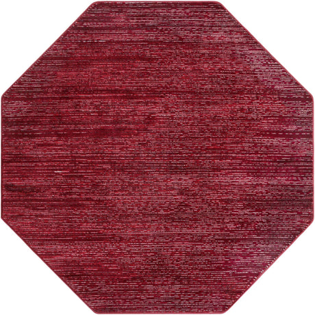 Red 5' 3 x 5' 3 Finsbury Octagon Area Rug 60% Polypropylene & 40% Polyester Contemporary Carpet for Living Rooms, Dining, Offices for Sale at Rug Engine