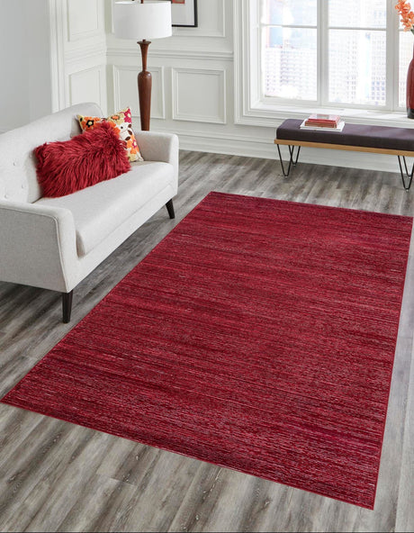 Red 5' 3 x 8' Finsbury Rectangle Area Rug 60% Polypropylene & 40% Polyester Contemporary Carpet for Living Rooms, Dining, Offices for Sale at Rug Engine
