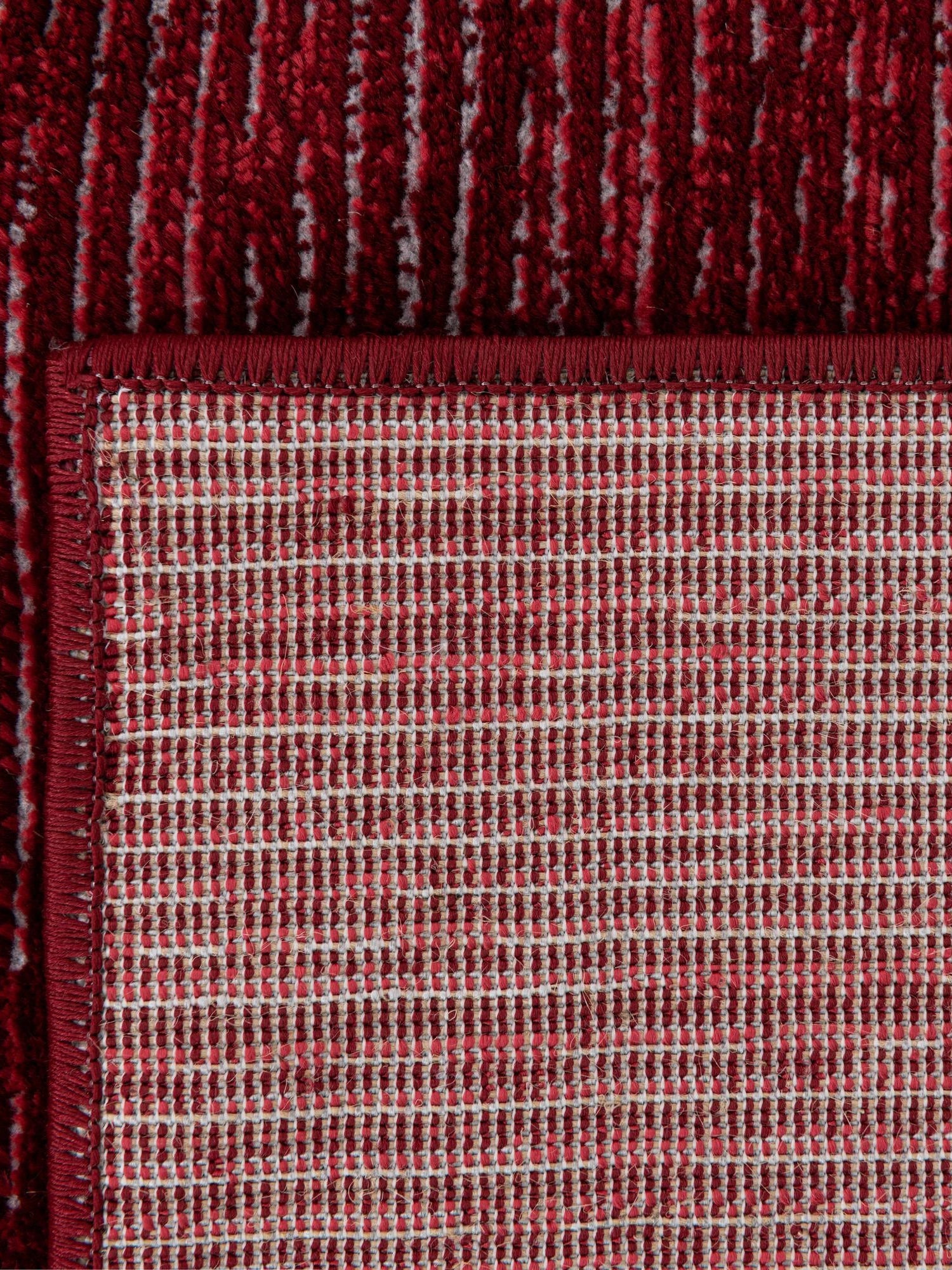 Red 7' 1 x 10' Finsbury Rectangle Area Rug 60% Polypropylene & 40% Polyester Contemporary Carpet for Living Rooms, Dining, Offices for Sale at Rug Engine
