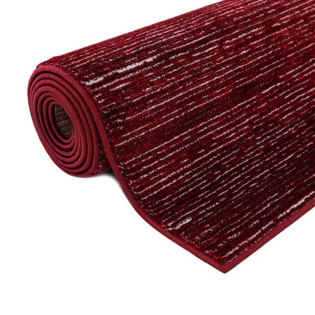 Red 2' x 3' 1 Finsbury Rectangle Area Rug 60% Polypropylene & 40% Polyester Contemporary Carpet for Living Rooms, Dining, Offices for Sale at Rug Engine
