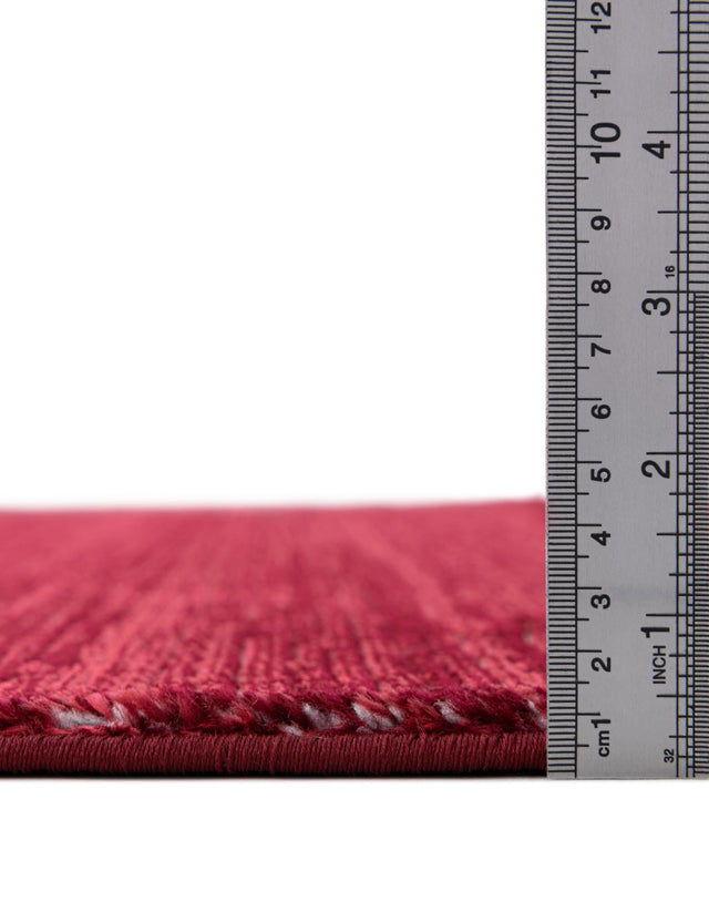Red 5' 3 x 8' Finsbury Oval Area Rug 60% Polypropylene & 40% Polyester Contemporary Carpet for Living Rooms, Dining, Offices for Sale at Rug Engine
