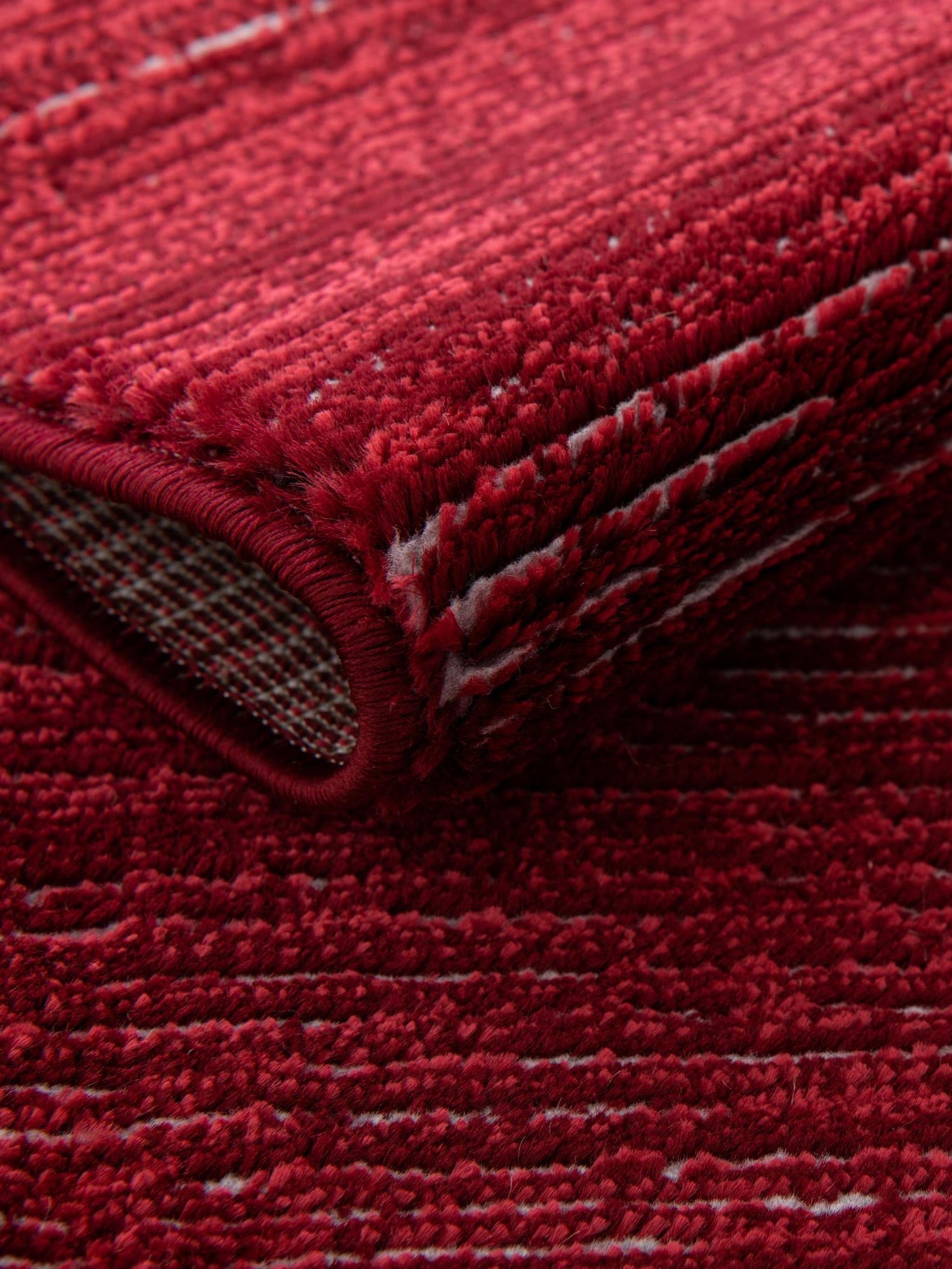 Red 7' 10 x 10' Finsbury Oval Area Rug 60% Polypropylene & 40% Polyester Contemporary Carpet for Living Rooms, Dining, Offices for Sale at Rug Engine