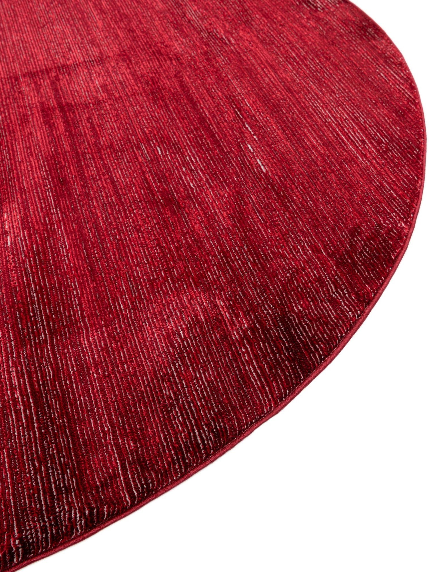 Red 7' 10 x 10' Finsbury Oval Area Rug 60% Polypropylene & 40% Polyester Contemporary Carpet for Living Rooms, Dining, Offices for Sale at Rug Engine