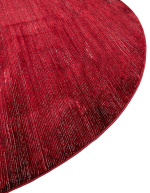 Red 7' 10 x 10' Finsbury Oval Area Rug 60% Polypropylene & 40% Polyester Contemporary Carpet for Living Rooms, Dining, Offices for Sale at Rug Engine