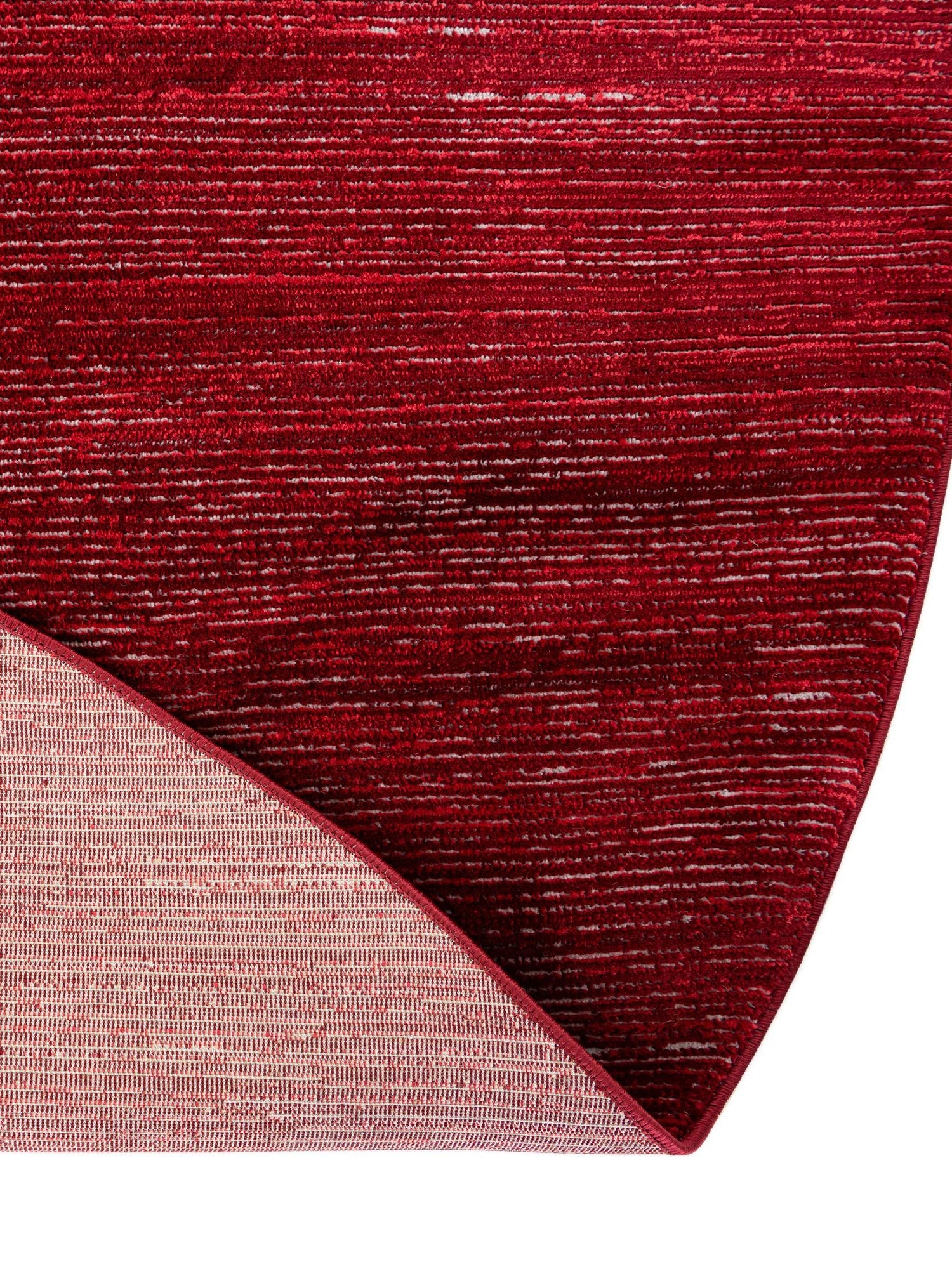 Red 7' 10 x 10' Finsbury Oval Area Rug 60% Polypropylene & 40% Polyester Contemporary Carpet for Living Rooms, Dining, Offices for Sale at Rug Engine