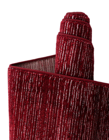 Red 7' 10 x 10' Finsbury Oval Area Rug 60% Polypropylene & 40% Polyester Contemporary Carpet for Living Rooms, Dining, Offices for Sale at Rug Engine