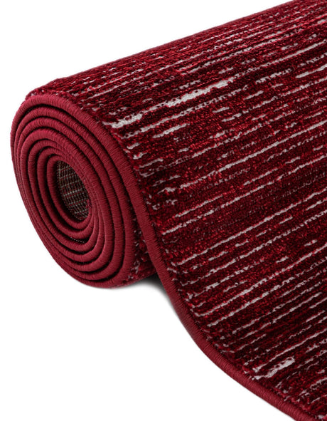 Red 5' 3 x 8' Finsbury Oval Area Rug 60% Polypropylene & 40% Polyester Contemporary Carpet for Living Rooms, Dining, Offices for Sale at Rug Engine