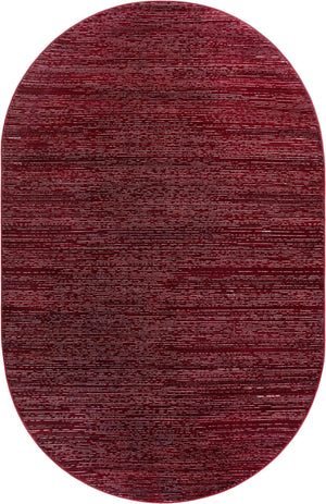 Red 5' 3 x 8' Finsbury Oval Area Rug 60% Polypropylene & 40% Polyester Contemporary Carpet for Living Rooms, Dining, Offices for Sale at Rug Engine