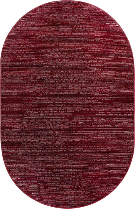 Red 5' 3 x 8' Finsbury Oval Area Rug 60% Polypropylene & 40% Polyester Contemporary Carpet for Living Rooms, Dining, Offices for Sale at Rug Engine
