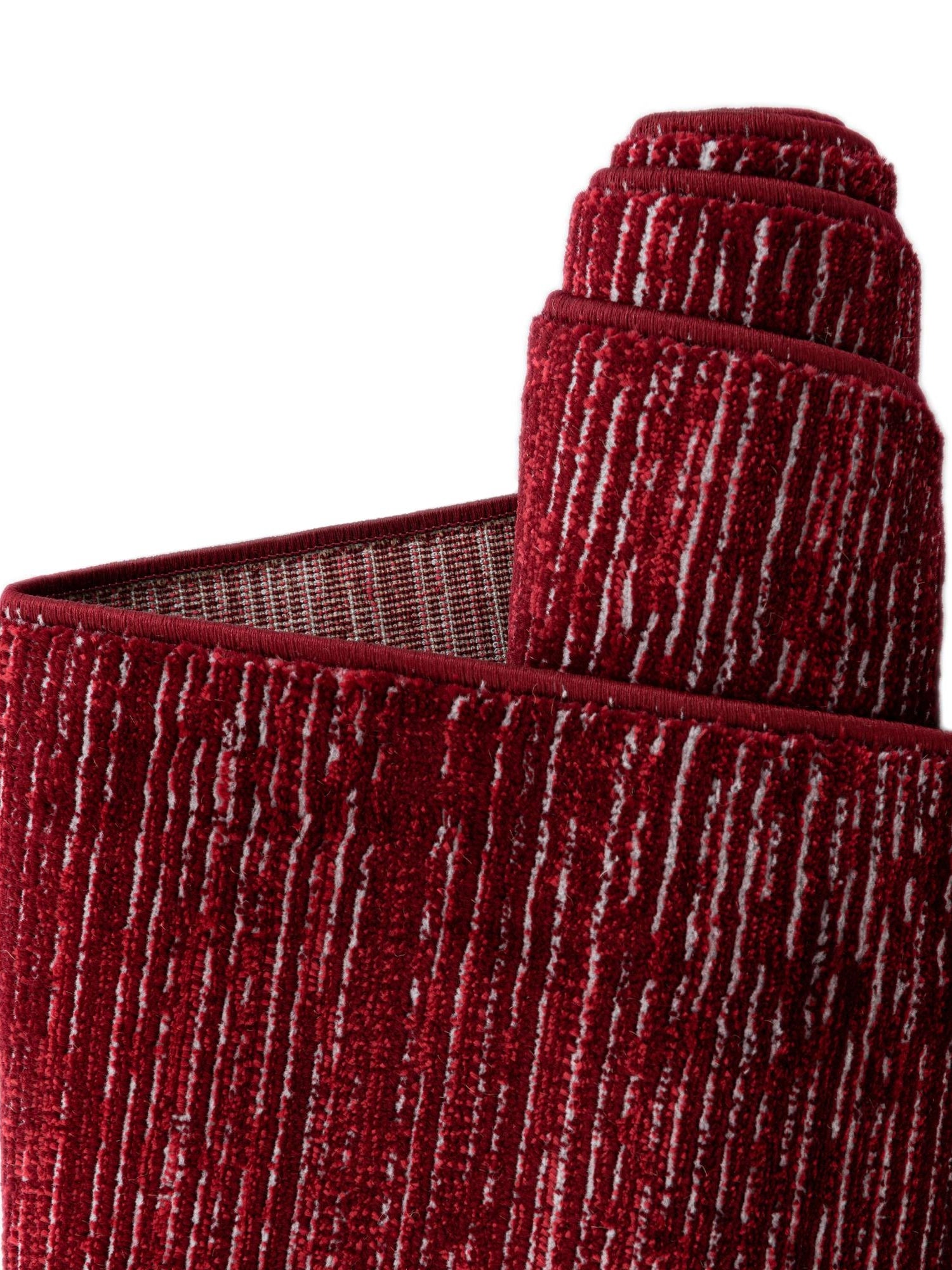 Red 2' x 8' Finsbury Runner Area Rug 60% Polypropylene & 40% Polyester Contemporary Carpet for Living Rooms, Dining, Offices for Sale at Rug Engine