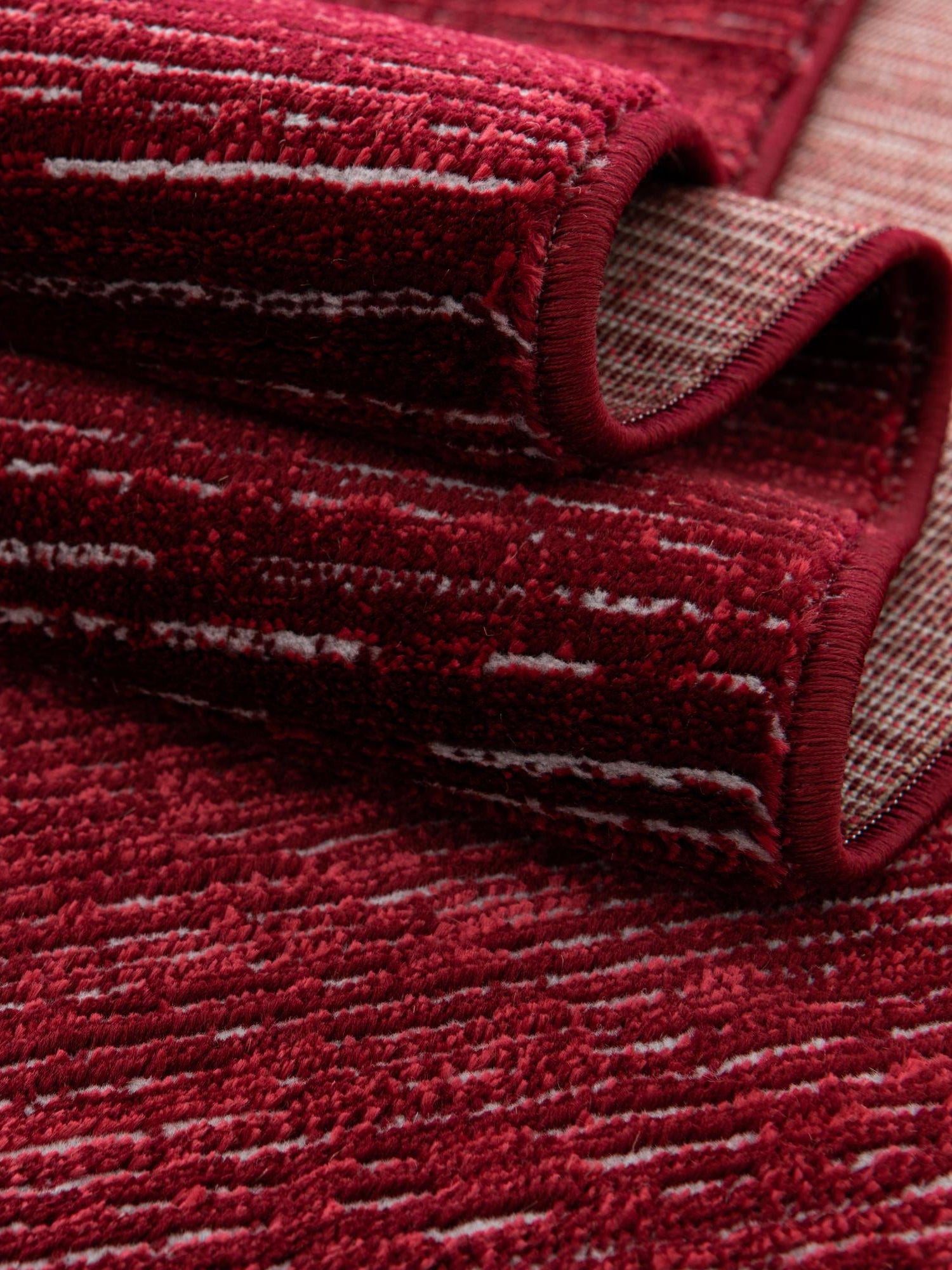 Red 2' x 8' Finsbury Runner Area Rug 60% Polypropylene & 40% Polyester Contemporary Carpet for Living Rooms, Dining, Offices for Sale at Rug Engine