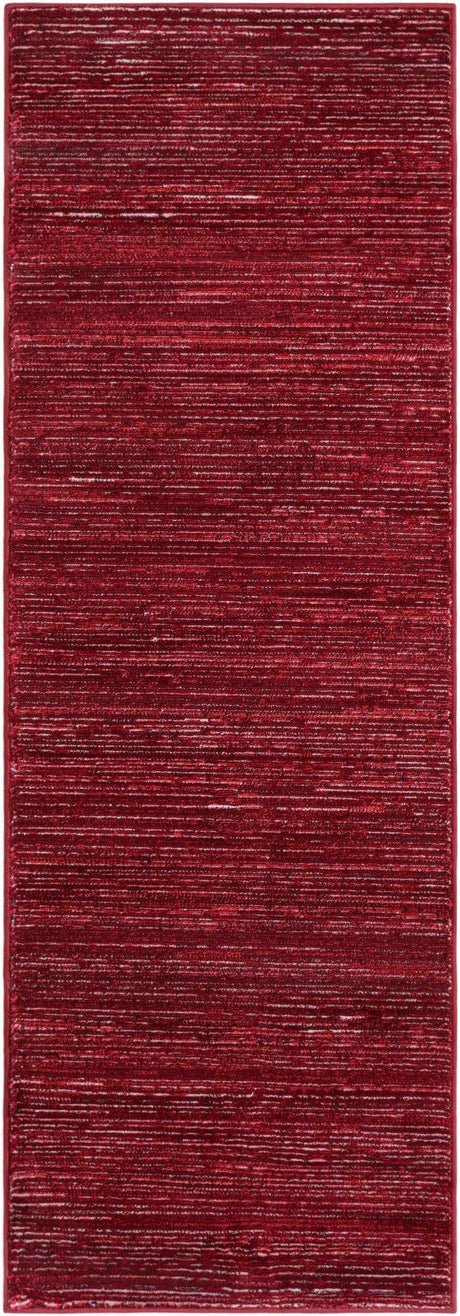 Red 2' x 6' 1 Finsbury Runner Area Rug 60% Polypropylene & 40% Polyester Contemporary Carpet for Living Rooms, Dining, Offices for Sale at Rug Engine