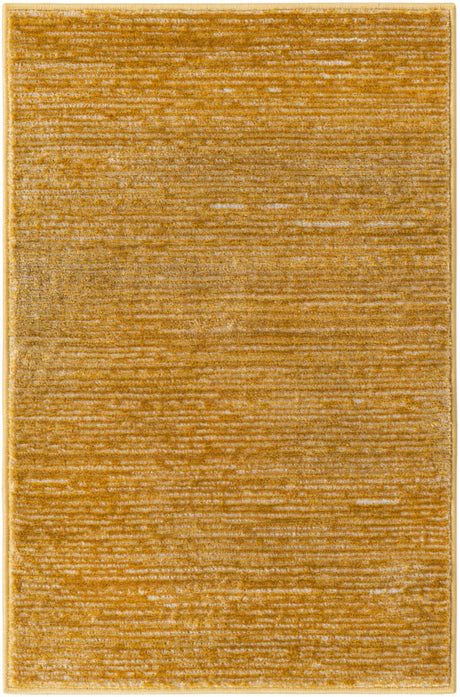 Yellow 2' x 3' 1 Finsbury Rectangle Area Rug 60% Polypropylene & 40% Polyester Contemporary Carpet for Living Rooms, Dining, Offices for Sale at Rug Engine