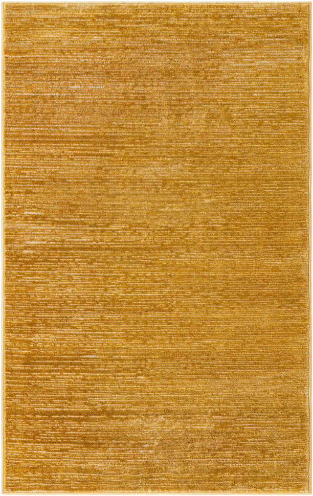 Yellow 3' 3 x 5' 3 Finsbury Rectangle Area Rug 60% Polypropylene & 40% Polyester Contemporary Carpet for Living Rooms, Dining, Offices for Sale at Rug Engine