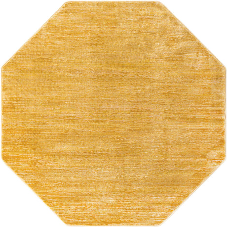 Yellow 5' 3 x 5' 3 Finsbury Octagon Area Rug 60% Polypropylene & 40% Polyester Contemporary Carpet for Living Rooms, Dining, Offices for Sale at Rug Engine