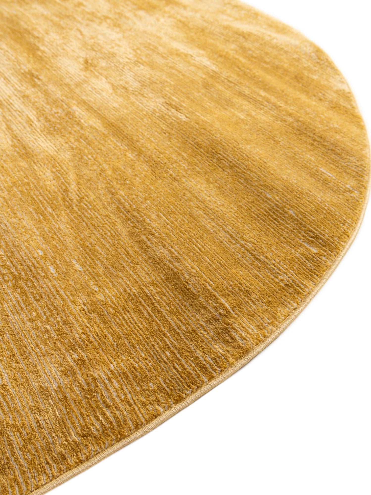 Yellow 5' 3 x 8' Finsbury Oval Area Rug 60% Polypropylene & 40% Polyester Contemporary Carpet for Living Rooms, Dining, Offices for Sale at Rug Engine