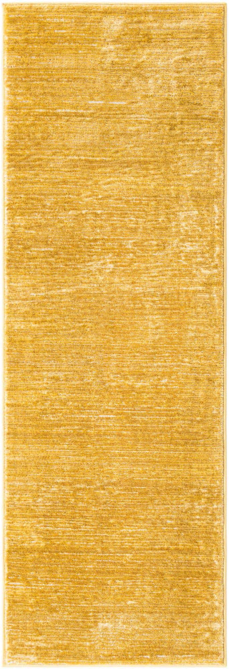 Yellow 2' x 6' 1 Finsbury Runner Area Rug 60% Polypropylene & 40% Polyester Contemporary Carpet for Living Rooms, Dining, Offices for Sale at Rug Engine