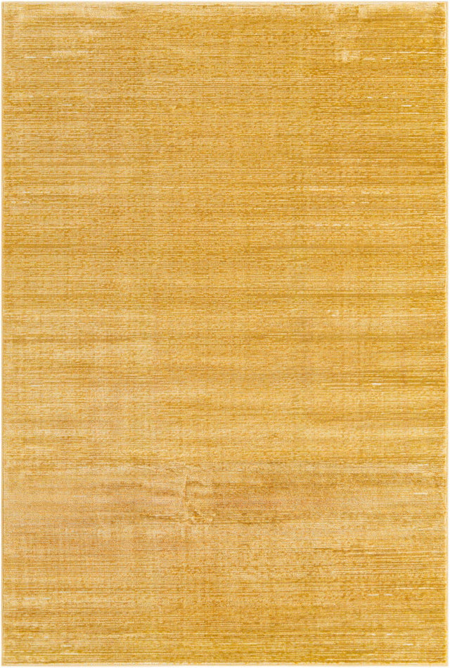 Yellow 6' 1 x 9' Finsbury Rectangle Area Rug 60% Polypropylene & 40% Polyester Contemporary Carpet for Living Rooms, Dining, Offices for Sale at Rug Engine