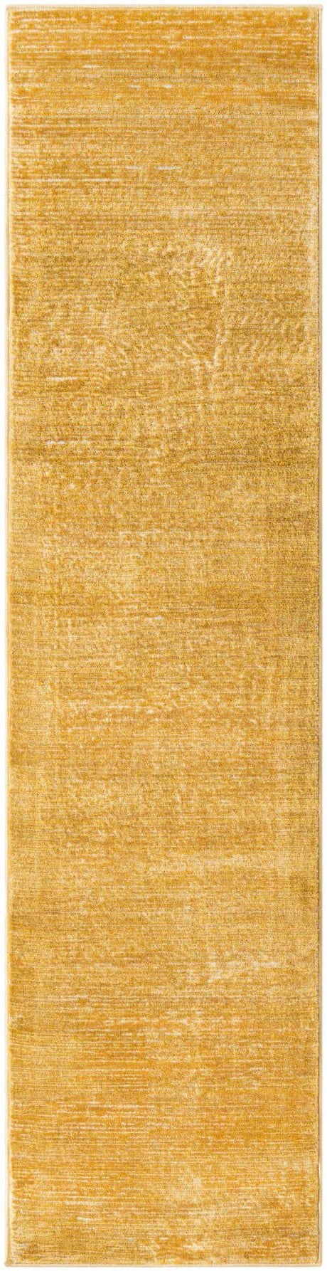 Yellow 2' x 8' Finsbury Runner Area Rug 60% Polypropylene & 40% Polyester Contemporary Carpet for Living Rooms, Dining, Offices for Sale at Rug Engine