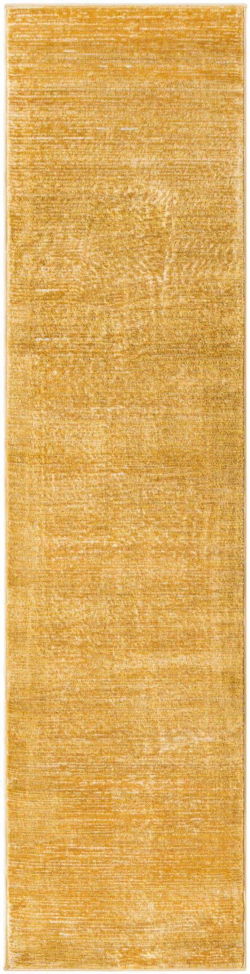 Yellow 2' x 8' Finsbury Runner Area Rug 60% Polypropylene & 40% Polyester Contemporary Carpet for Living Rooms, Dining, Offices for Sale at Rug Engine