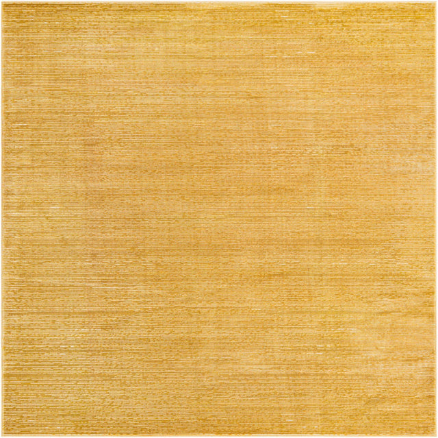 Yellow 7' 10 x 7' 10 Finsbury Square Area Rug 60% Polypropylene & 40% Polyester Contemporary Carpet for Living Rooms, Dining, Offices for Sale at Rug Engine