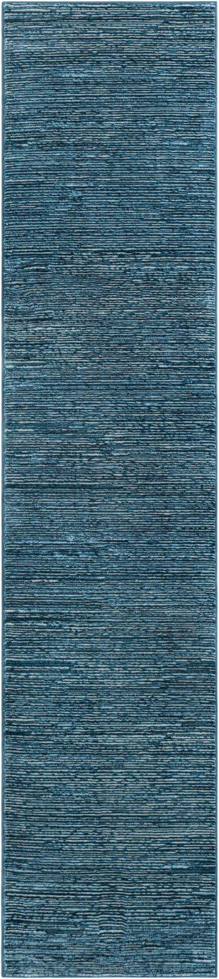 Blue 2' 7 x 12' Finsbury Runner Area Rug 60% Polypropylene & 40% Polyester Contemporary Carpet for Living Rooms, Dining, Offices for Sale at Rug Engine