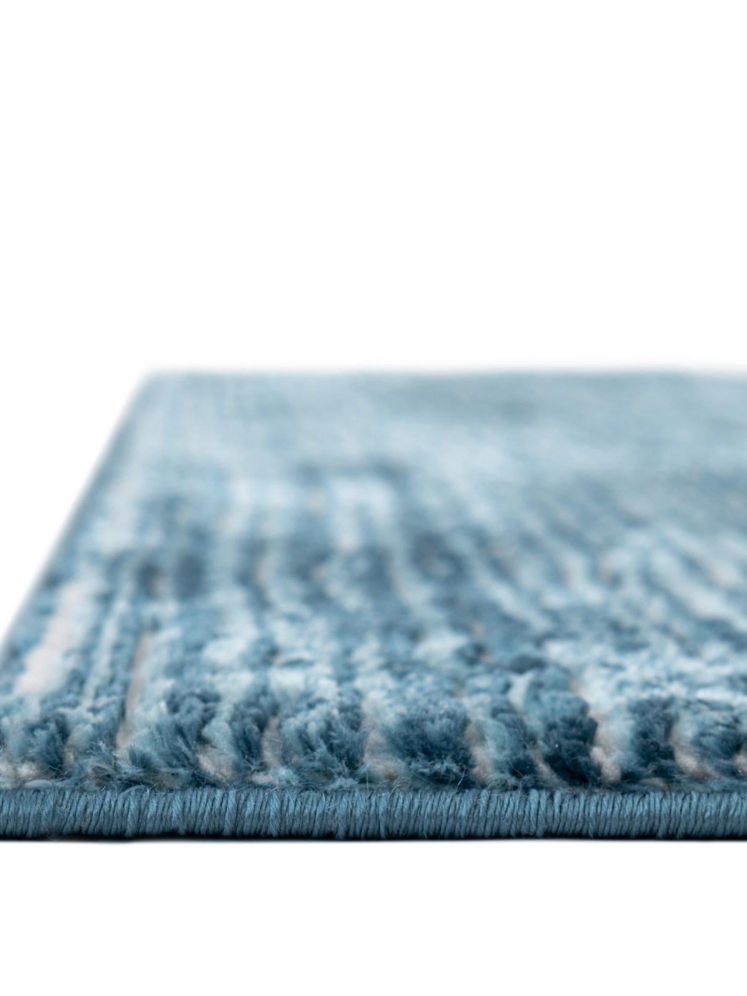 Blue 9' x 12' Finsbury Rectangle Area Rug 60% Polypropylene & 40% Polyester Contemporary Carpet for Living Rooms, Dining, Offices for Sale at Rug Engine