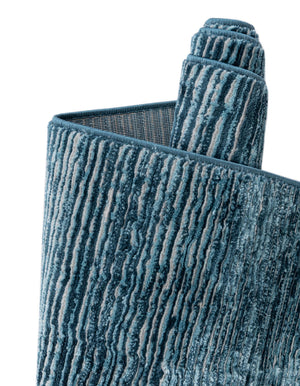 Blue 9' x 12' Finsbury Rectangle Area Rug 60% Polypropylene & 40% Polyester Contemporary Carpet for Living Rooms, Dining, Offices for Sale at Rug Engine