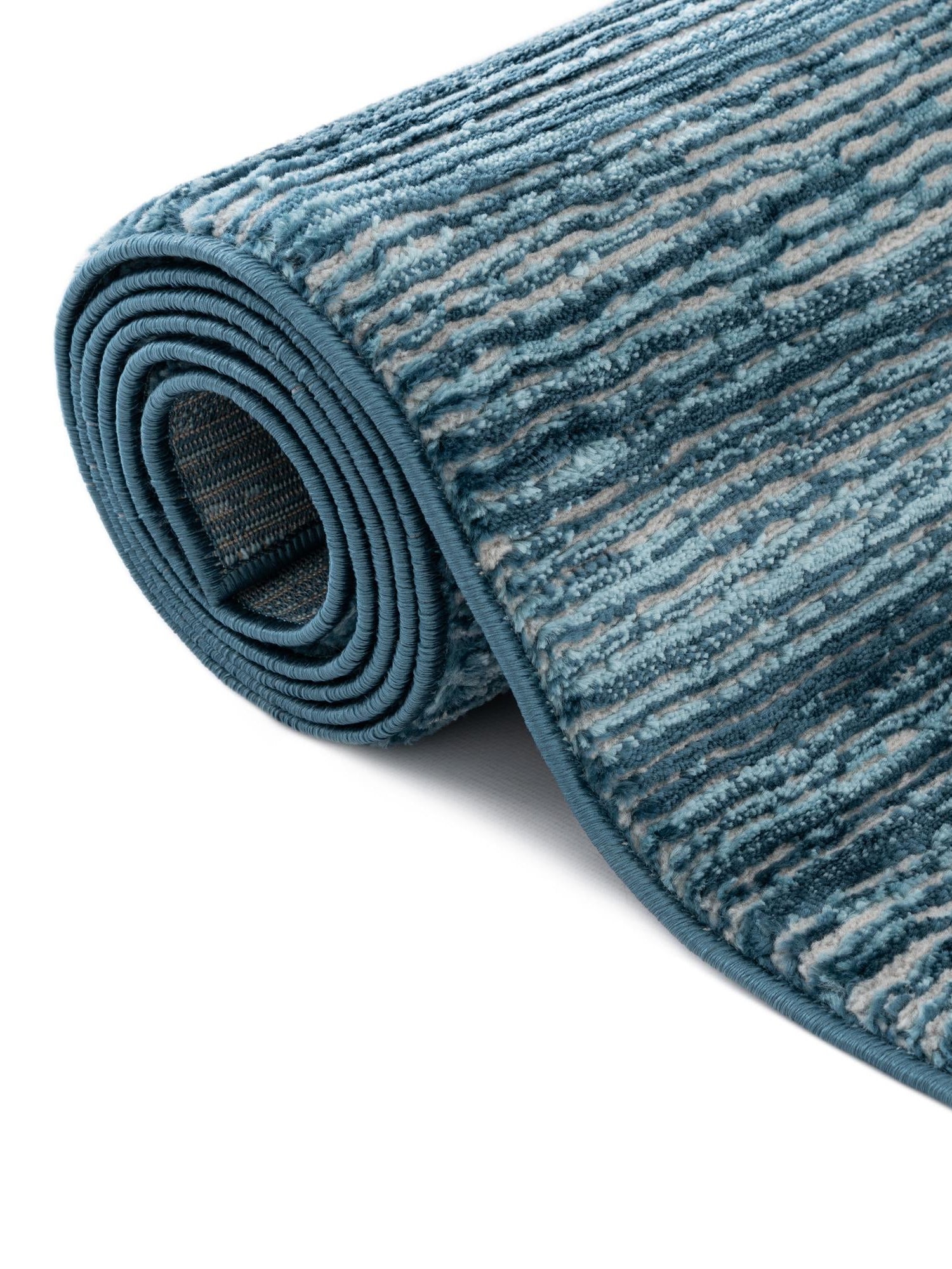 Blue 9' x 12' Finsbury Rectangle Area Rug 60% Polypropylene & 40% Polyester Contemporary Carpet for Living Rooms, Dining, Offices for Sale at Rug Engine