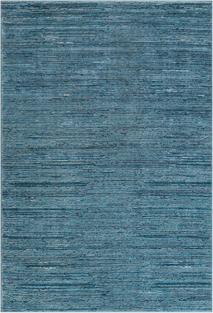 Blue 6' 1 x 9' Finsbury Rectangle Area Rug 60% Polypropylene & 40% Polyester Contemporary Carpet for Living Rooms, Dining, Offices for Sale at Rug Engine