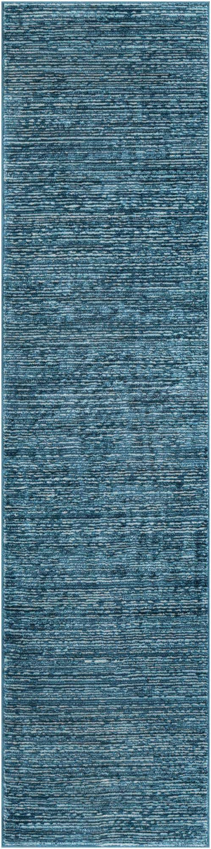 Blue 2' x 8' Finsbury Runner Area Rug 60% Polypropylene & 40% Polyester Contemporary Carpet for Living Rooms, Dining, Offices for Sale at Rug Engine