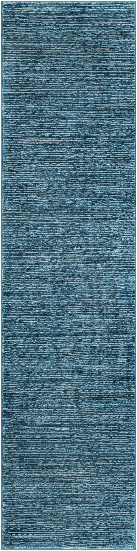 Blue 2' x 8' Finsbury Runner Area Rug 60% Polypropylene & 40% Polyester Contemporary Carpet for Living Rooms, Dining, Offices for Sale at Rug Engine