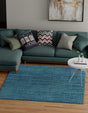 Blue 7' 10 x 7' 10 Finsbury Square Area Rug 60% Polypropylene & 40% Polyester Contemporary Carpet for Living Rooms, Dining, Offices for Sale at Rug Engine
