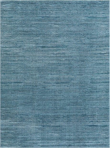 Blue 9' x 12' Finsbury Rectangle Area Rug 60% Polypropylene & 40% Polyester Contemporary Carpet for Living Rooms, Dining, Offices for Sale at Rug Engine
