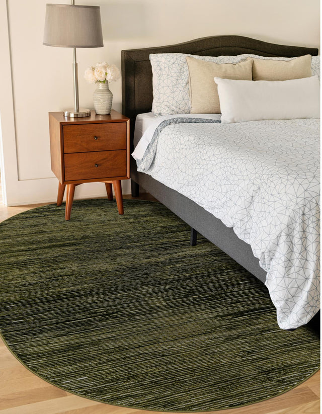 Green 3' 3 x 5' 3 Finsbury Oval Area Rug 60% Polypropylene & 40% Polyester Contemporary Carpet for Living Rooms, Dining, Offices for Sale at Rug Engine