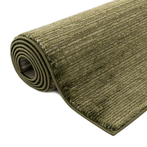Green 2' 7 x 12' Finsbury Runner Area Rug 60% Polypropylene & 40% Polyester Contemporary Carpet for Living Rooms, Dining, Offices for Sale at Rug Engine