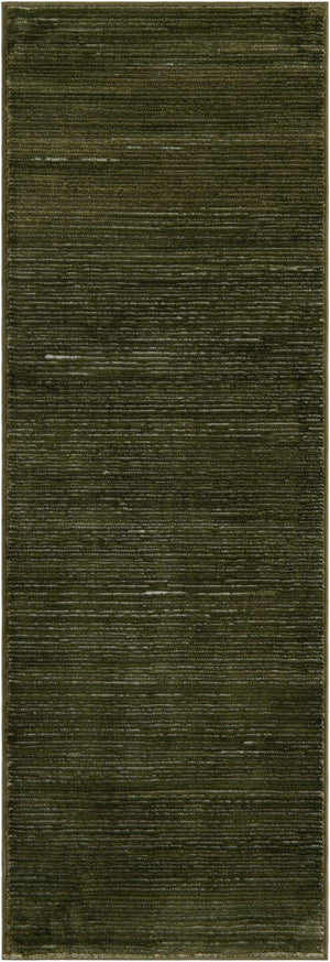 Green 2' x 6' 1 Finsbury Runner Area Rug 60% Polypropylene & 40% Polyester Contemporary Carpet for Living Rooms, Dining, Offices for Sale at Rug Engine