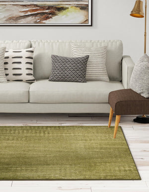 Green 10' x 10' Finsbury Square Area Rug 60% Polypropylene & 40% Polyester Contemporary Carpet for Living Rooms, Dining, Offices for Sale at Rug Engine