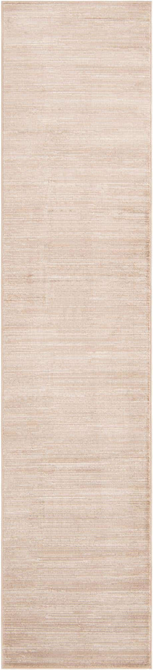 Beige 2' 7 x 12' Finsbury Runner Area Rug 60% Polypropylene & 40% Polyester Contemporary Carpet for Living Rooms, Dining, Offices for Sale at Rug Engine