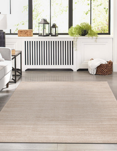 Beige 7' 10 x 10' Finsbury Rectangle Area Rug 60% Polypropylene & 40% Polyester Contemporary Carpet for Living Rooms, Dining, Offices for Sale at Rug Engine