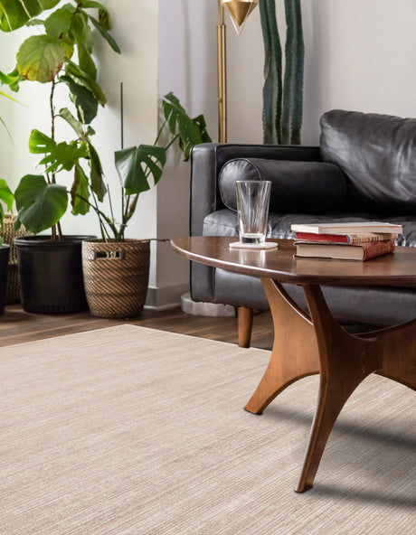Beige 5' 3 x 8' Finsbury Rectangle Area Rug 60% Polypropylene & 40% Polyester Contemporary Carpet for Living Rooms, Dining, Offices for Sale at Rug Engine