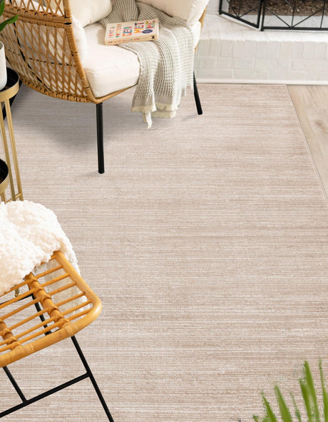 Beige 9' x 12' Finsbury Rectangle Area Rug 60% Polypropylene & 40% Polyester Contemporary Carpet for Living Rooms, Dining, Offices for Sale at Rug Engine