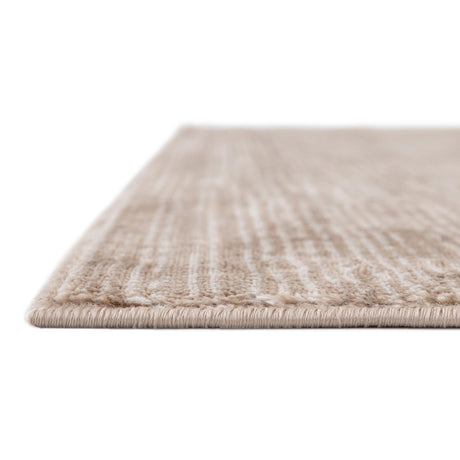 Beige 2' x 6' 1 Finsbury Runner Area Rug 60% Polypropylene & 40% Polyester Contemporary Carpet for Living Rooms, Dining, Offices for Sale at Rug Engine