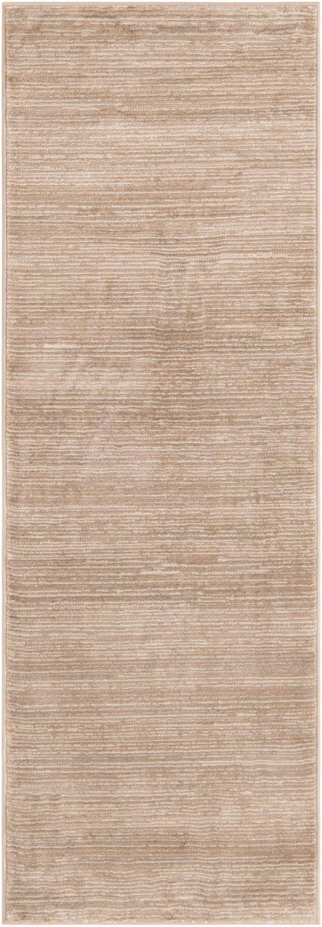 Beige 2' x 8' Finsbury Runner Area Rug 60% Polypropylene & 40% Polyester Contemporary Carpet for Living Rooms, Dining, Offices for Sale at Rug Engine
