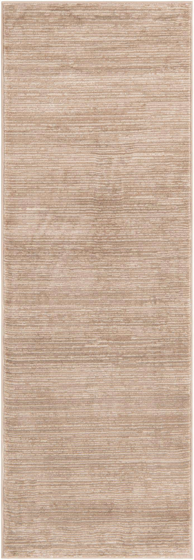 Beige 2' x 8' Finsbury Runner Area Rug 60% Polypropylene & 40% Polyester Contemporary Carpet for Living Rooms, Dining, Offices for Sale at Rug Engine