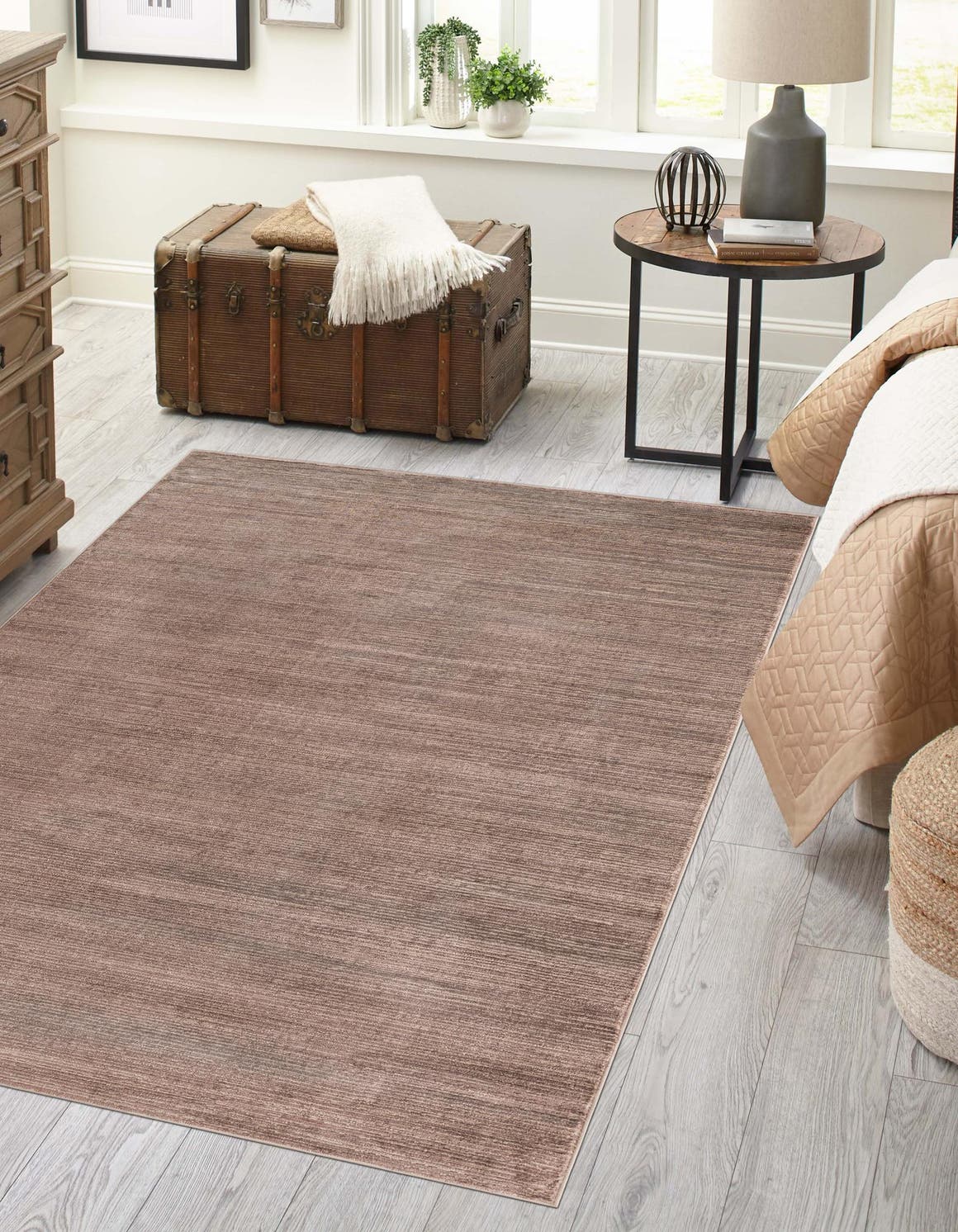 Brown 9' x 12' Finsbury Rectangle Area Rug 60% Polypropylene & 40% Polyester Contemporary Carpet for Living Rooms, Dining, Offices for Sale at Rug Engine
