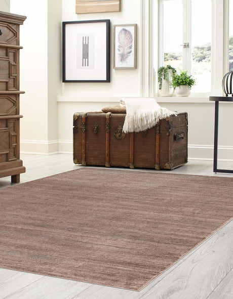 Brown 5' 3 x 8' Finsbury Rectangle Area Rug 60% Polypropylene & 40% Polyester Contemporary Carpet for Living Rooms, Dining, Offices for Sale at Rug Engine