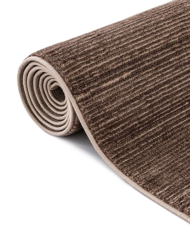 Brown 2' x 6' 1 Finsbury Runner Area Rug 60% Polypropylene & 40% Polyester Contemporary Carpet for Living Rooms, Dining, Offices for Sale at Rug Engine
