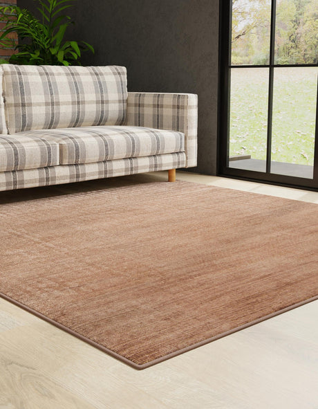 Brown 7' 10 x 7' 10 Finsbury Square Area Rug 60% Polypropylene & 40% Polyester Contemporary Carpet for Living Rooms, Dining, Offices for Sale at Rug Engine