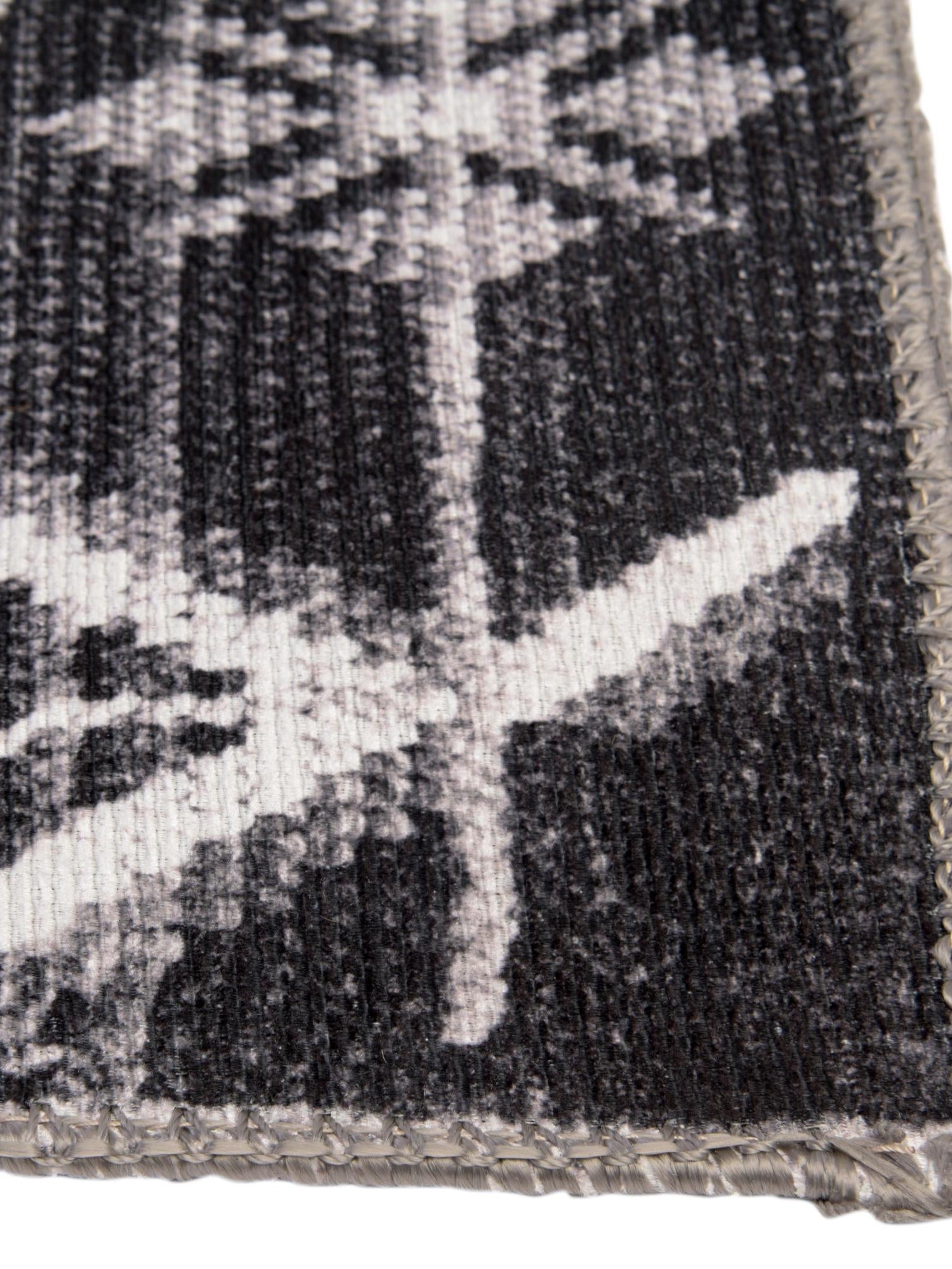Washable Black and White 3' 6 x 5' 6 Timeless Rectangle Area Rug Easy to Clean Stain Resistant & Durable Traditional Classic Vintage Design Carpet for Sale at Rug Engine